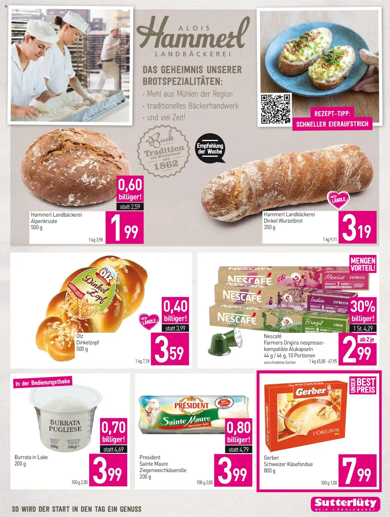 Sutterlüty Flugblatt gültig ab 15.10.2026 | Seite: 3 | Produkte: Weichkäse, Mehl