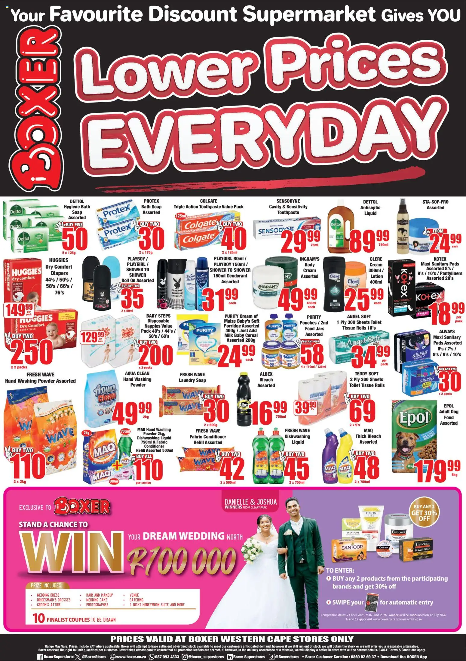 New Boxer catalogue – valid from 11.05.2026 | Page: 8 | Products: Bath, Washing powder, Toilet paper, Dishwashing liquid
