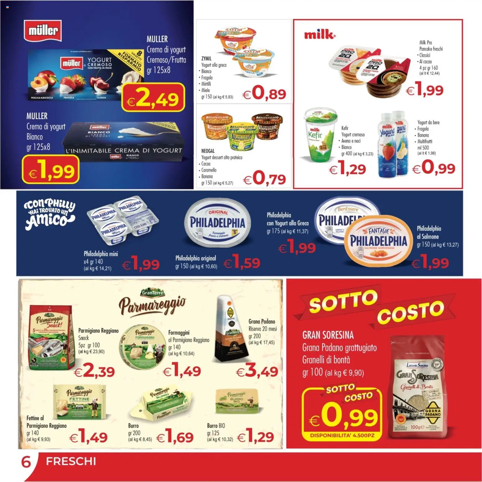 Volantino MerSi Supermercati del 17.06.2026 | Pagina: 6 | Prodotti: Crema, Salmone, Frutta, Cacao