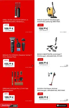 Media Markt Prospekt ab 14.10.2026 gültig | Seite: 9 | Produkte: Miele, Bosch, Dyson, Rasierer