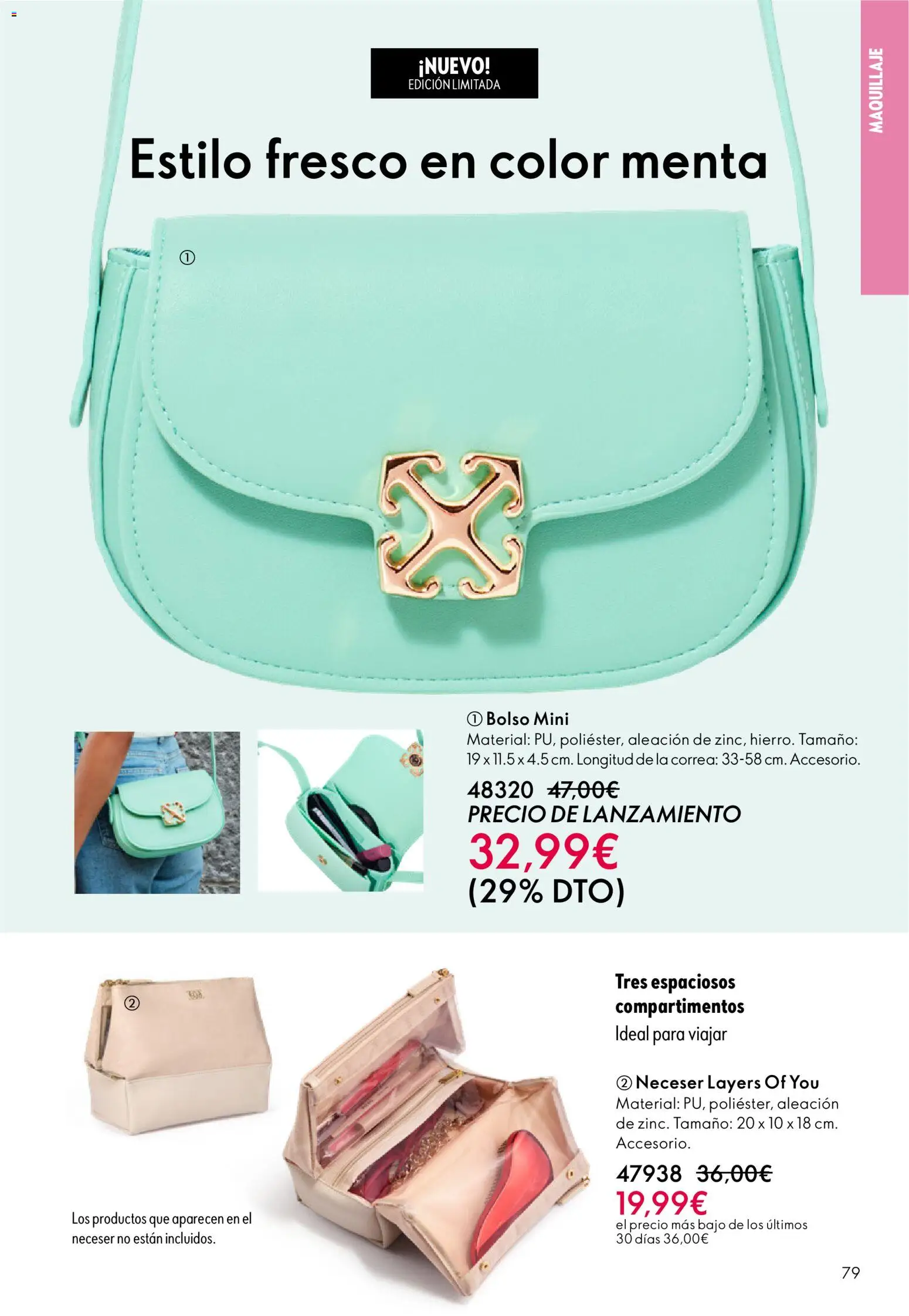 Oriflame - Catálogo Campaña 4 │ válido desde el 11.03.2026 | Página: 79 | Productos: Maquillaje, Bolso, Neceser