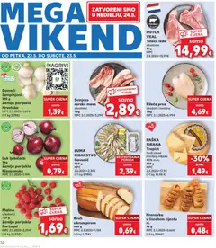 Pileća prsa, s kožom i kostima 1 kg - Pregled kataloga iz trgovine Kaufland, vrijedi od 20.05.2026 | Stranica: 30