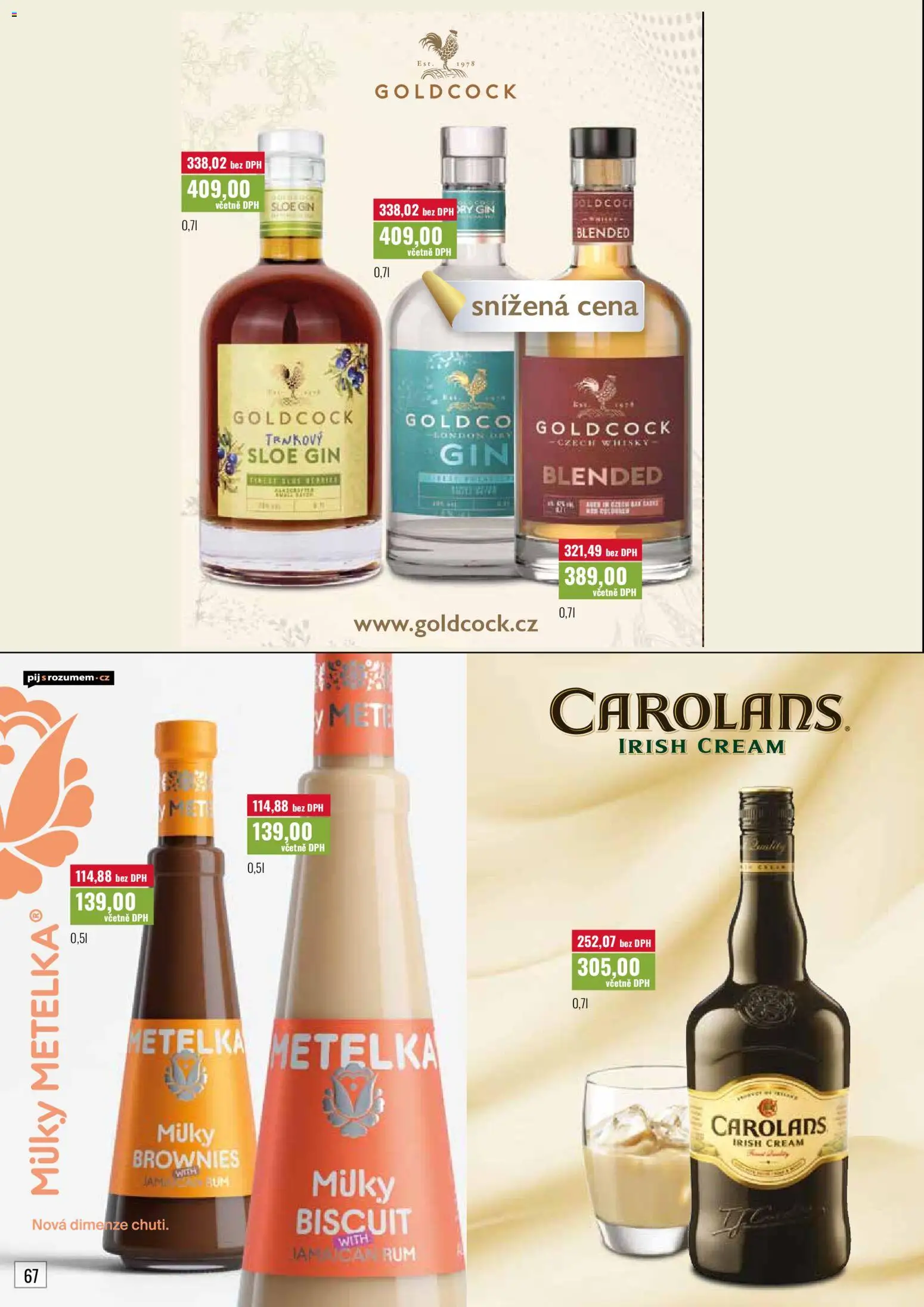 Ratio leták od 01.05.2026 | Strana: 68 | Produkty: Rum, Gin, Whisky, Celer