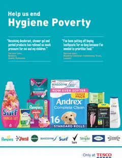 Preview of Tesco Magazine - May 2026 valid from 01.05.2026 | Page: 77 | Products: Persil, Shower gel, Toothpaste, Pants