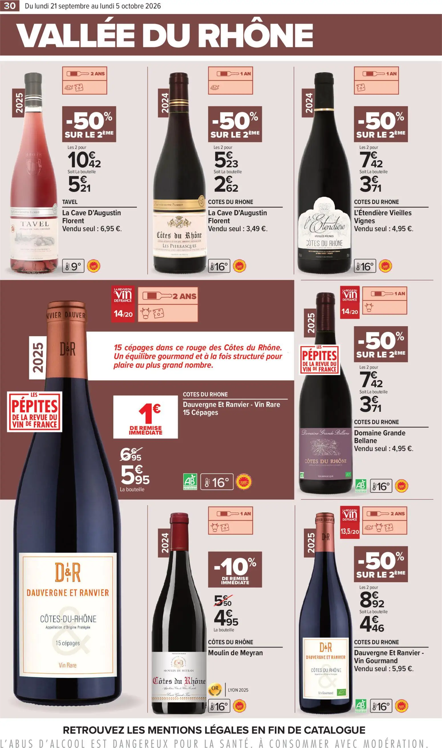 {H1} | Page: 30 | Produits: Côtes du rhône vieilles vignes, Bouteille, Vin