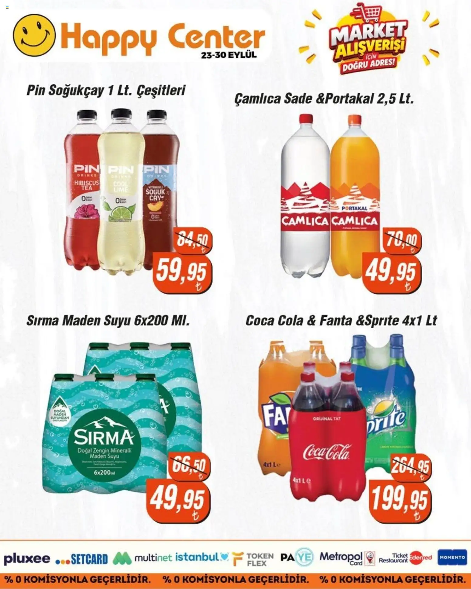 Happy Center - Kasap - 22 Eylül 2026 tarihinden itibaren geçerlidir | Sayfa: 3 | Ürünler: Portakal, Çay, Soğuk çay, Fanta