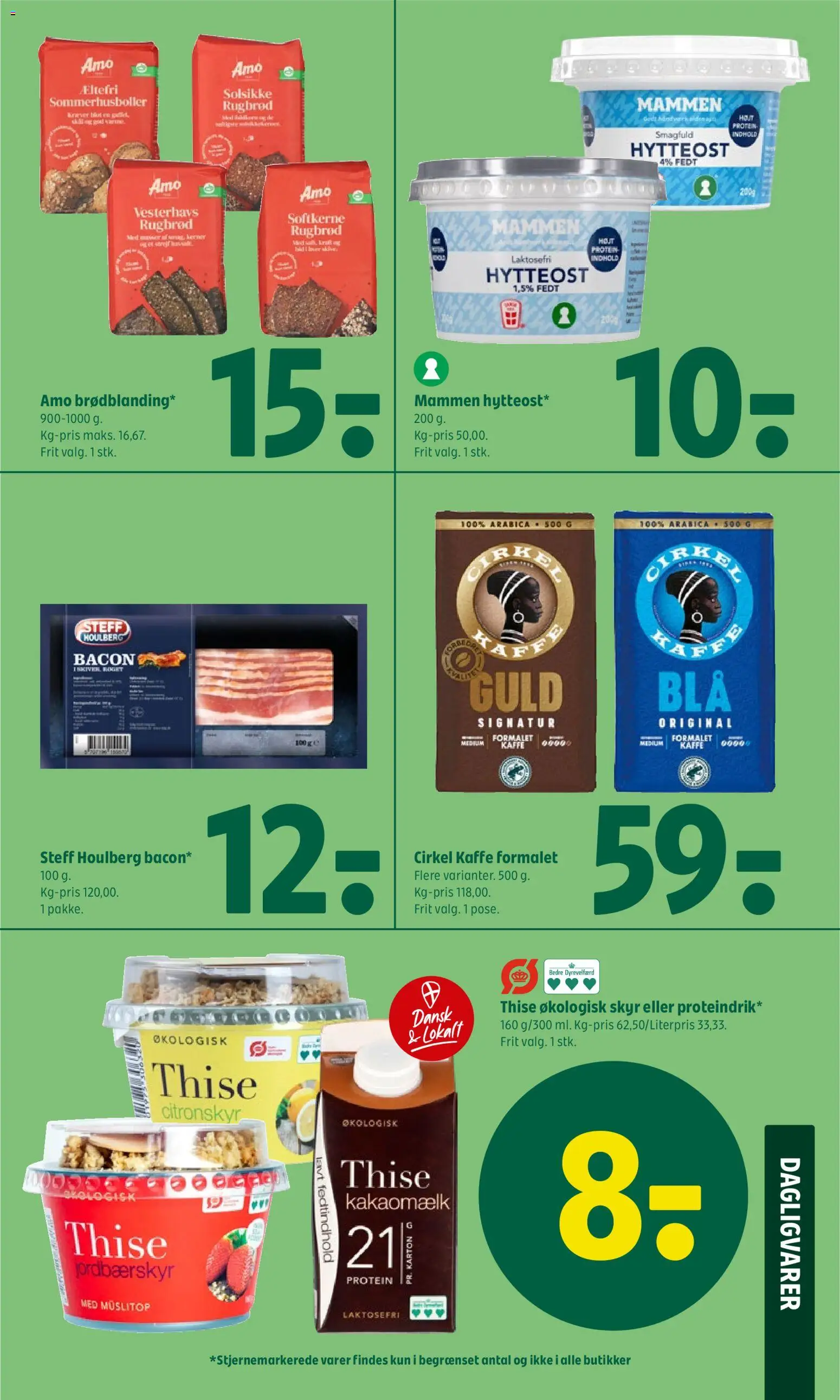Coop 365 tilbudsavis – gyldig fra 04.06.2026 | Side: 14 | Produkter: Skyr, Kakaomælk, Rugbrød, Bacon