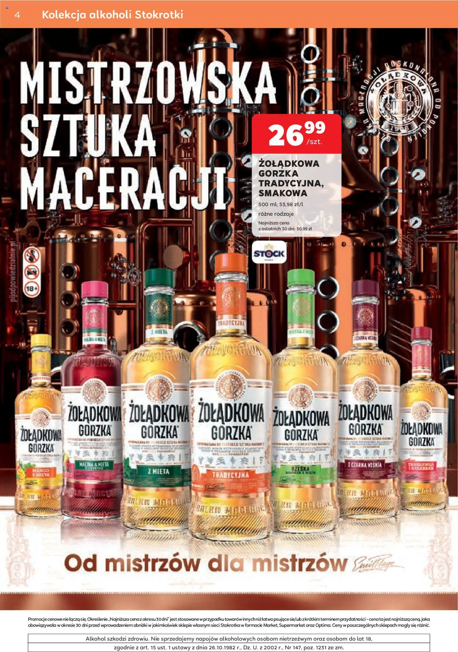 Stokrotka gazetka - Oferta alkoholowa od 09.07.2026 | Strona: 4 | Produkty: Stokrotka, Mięta, Alkohol