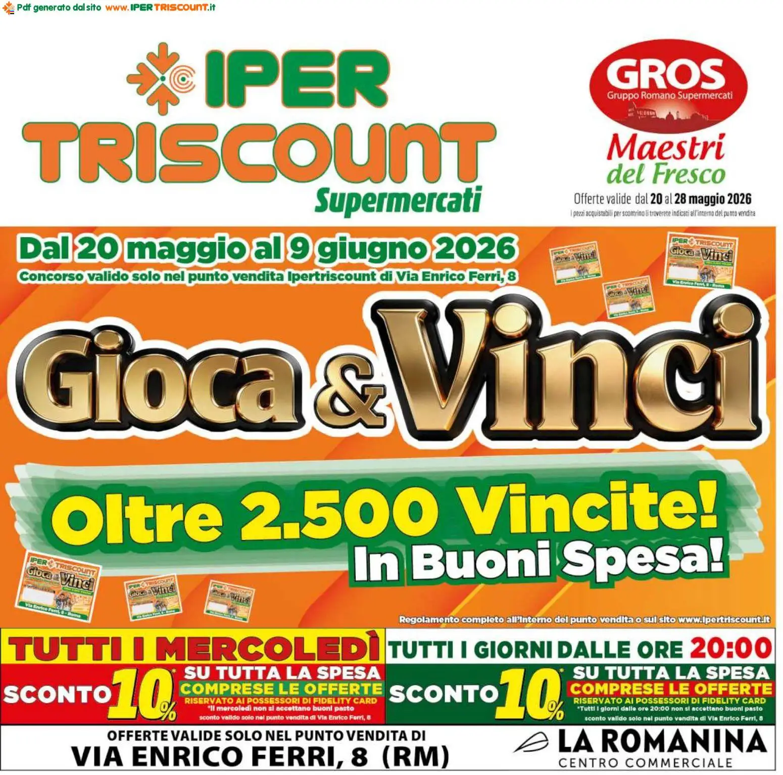 Volantino Ipertriscount del 20.05.2026 | Pagina: 1 | Prodotti: Gioco