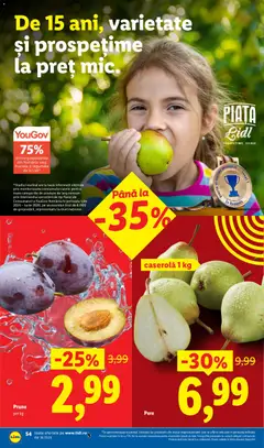 Ofertele Lidl valabile de la 31.08.2026 | Pagină: 54 | Produse: Caserola, Prune, Tip, Pere