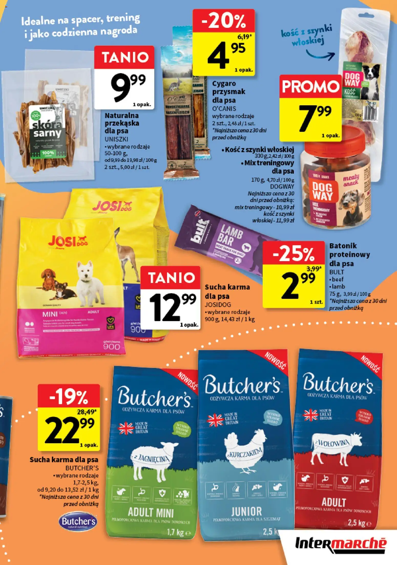 Intermarche gazetka - Wszystko czego chcę dla pupila od 09.07.2026 | Strona: 3 | Produkty: Jagnięcina, Sucha karma dla psa, Wołowina, Karma dla psów
