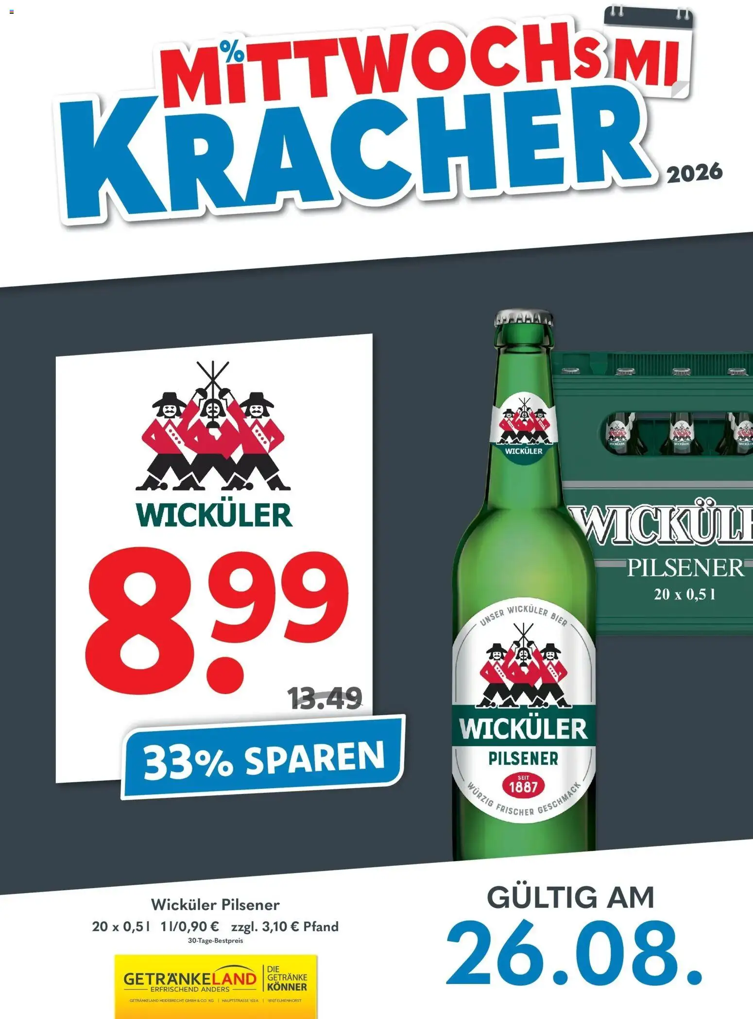 Getränkeland Prospekt Neustrelitz (ab 17.08.2026) zum Blättern | Seite: 3 | Produkte: Bier