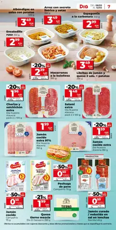 Vista previa Jamón cocido extra, Jamón cocido extra Dia Nuestra Alacena 180 g válido desde el 06.05.2026 | Página: 7 | Productos: Queso, Jamón, Jamón cocido, Salami