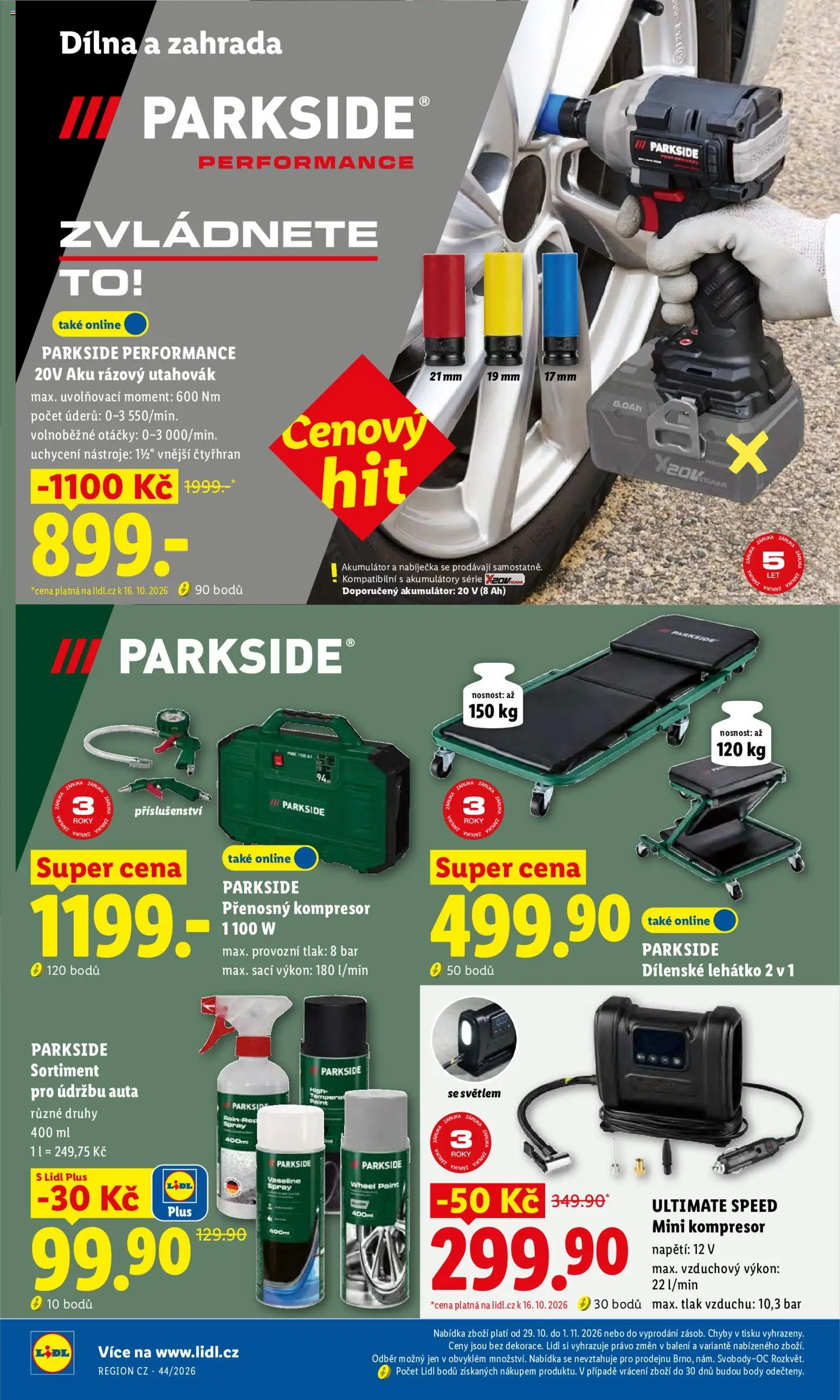 Lidl leták - Spotřební zboží od 26.10.2026 | Strana: 24 | Produkty: Parkside, Vaseline, Body, Aku rázový utahovák