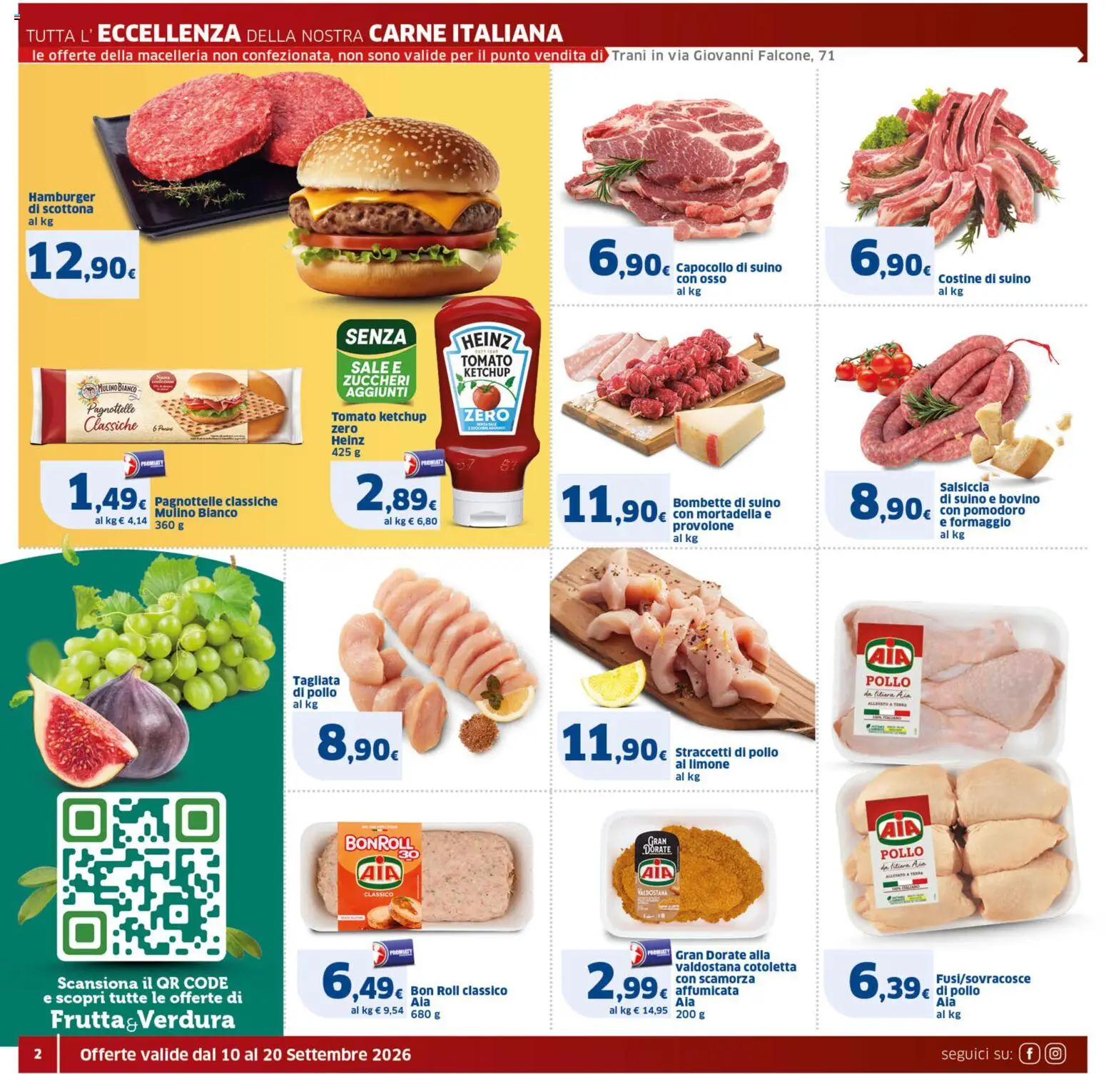 Volantino SIGMA del 10/09/2026 | Pagina: 2 | Prodotti: Bovino, Pollo, Ketchup, Suino