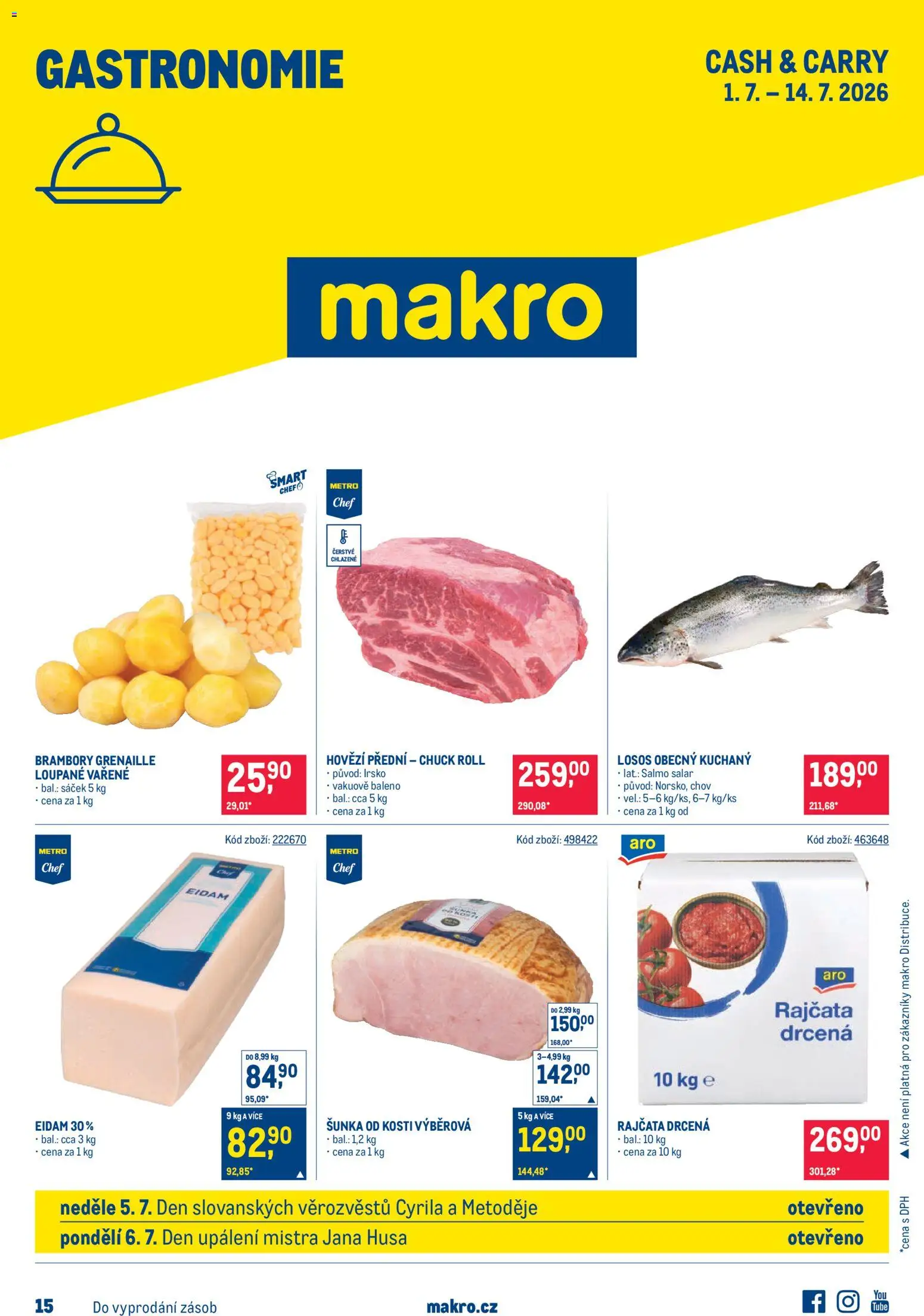 Makro leták - Gastronomie od 01.07.2026 | Strana: 1