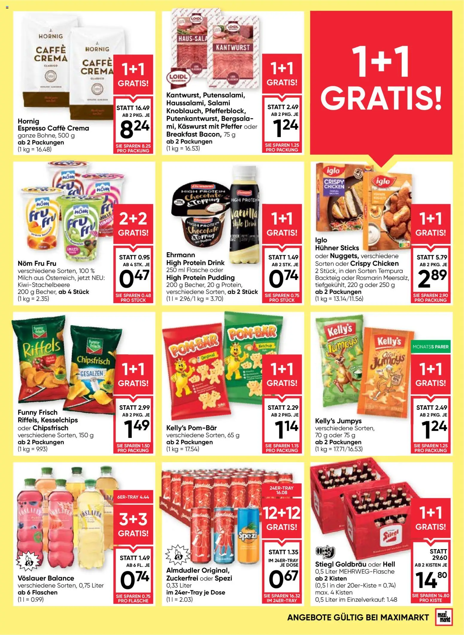 Maximarkt Flugblatt gültig ab 30.07.2026 | Seite: 5 | Produkte: Pfeffer, Milch, Salami