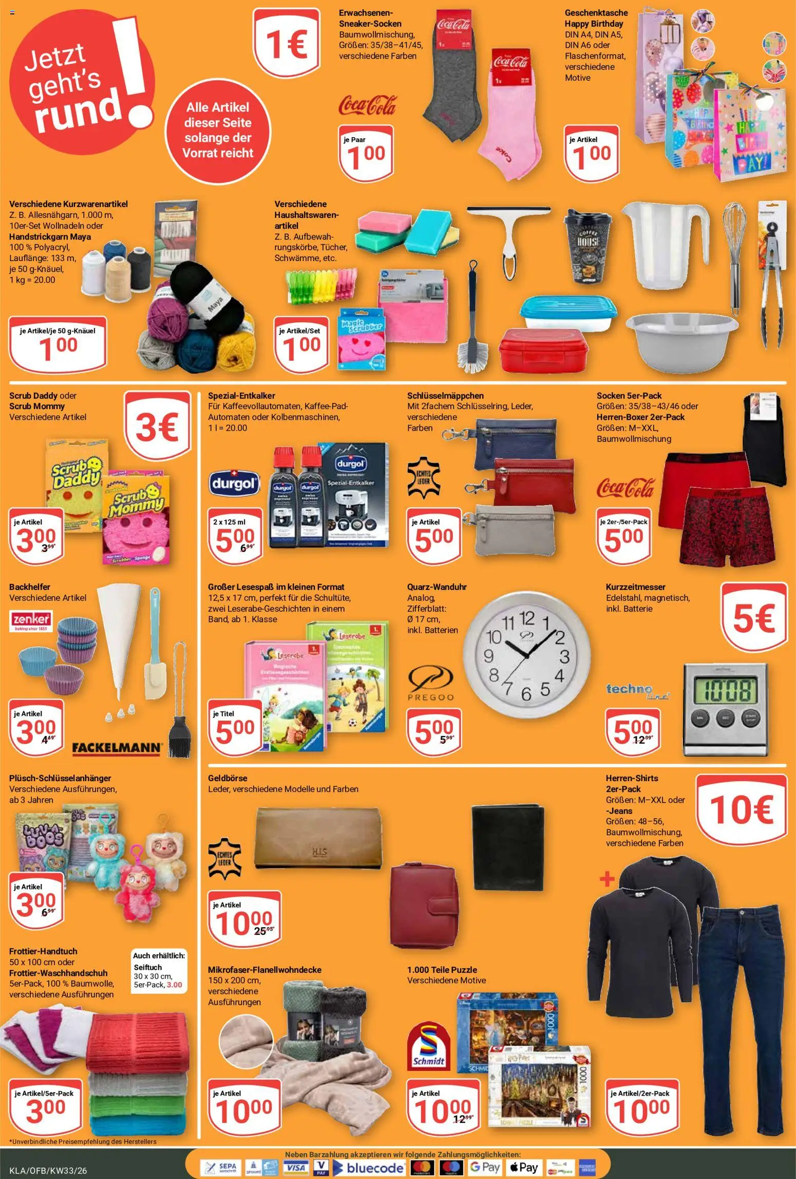 Globus Prospekt Kaiserslautern – gültig ab 10.08.2026 | Seite: 21 | Produkte: Cola, Batterien, Socken, Jeans