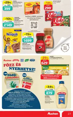NESCAFÉ INSTANT KÁVÉ, Ft/db, többféle, 95/100 g, 21042/19990 Ft/kg - amely érvényes a következő dátumtól: 2026.10.01. | Oldal: 27