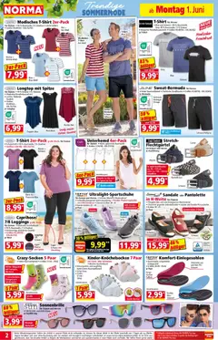 Norma Prospekt ab 01.06.2026 gültig | Seite: 2 | Produkte: Bermuda, Unterhemd, Hose, Leggings
