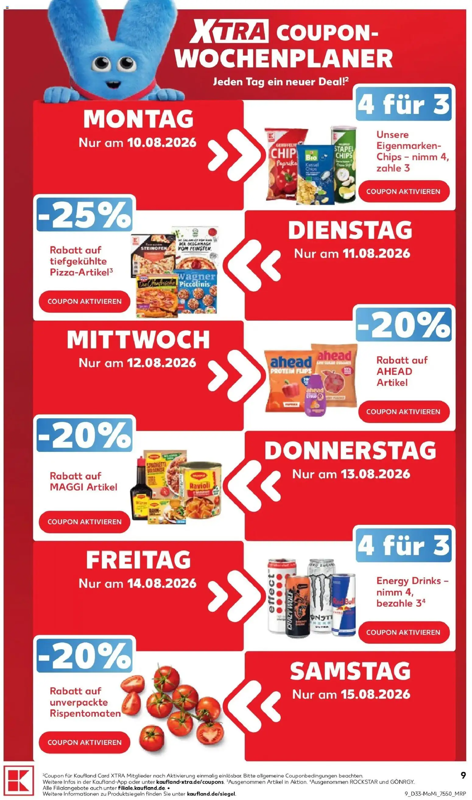 Prospekt Kaufland ab 10.08.2026 » Angebote Online zum Blättern | Seite: 9 | Produkte: Maggi, Energy, Paprika, Chips