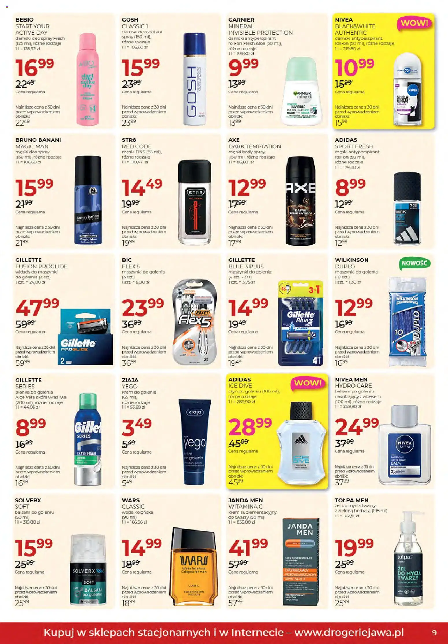 Jawa gazetka od 02.10.2026 | Strona: 9 | Produkty: Zielona herbata, Gillette, Maszynki do golenia, Duplo