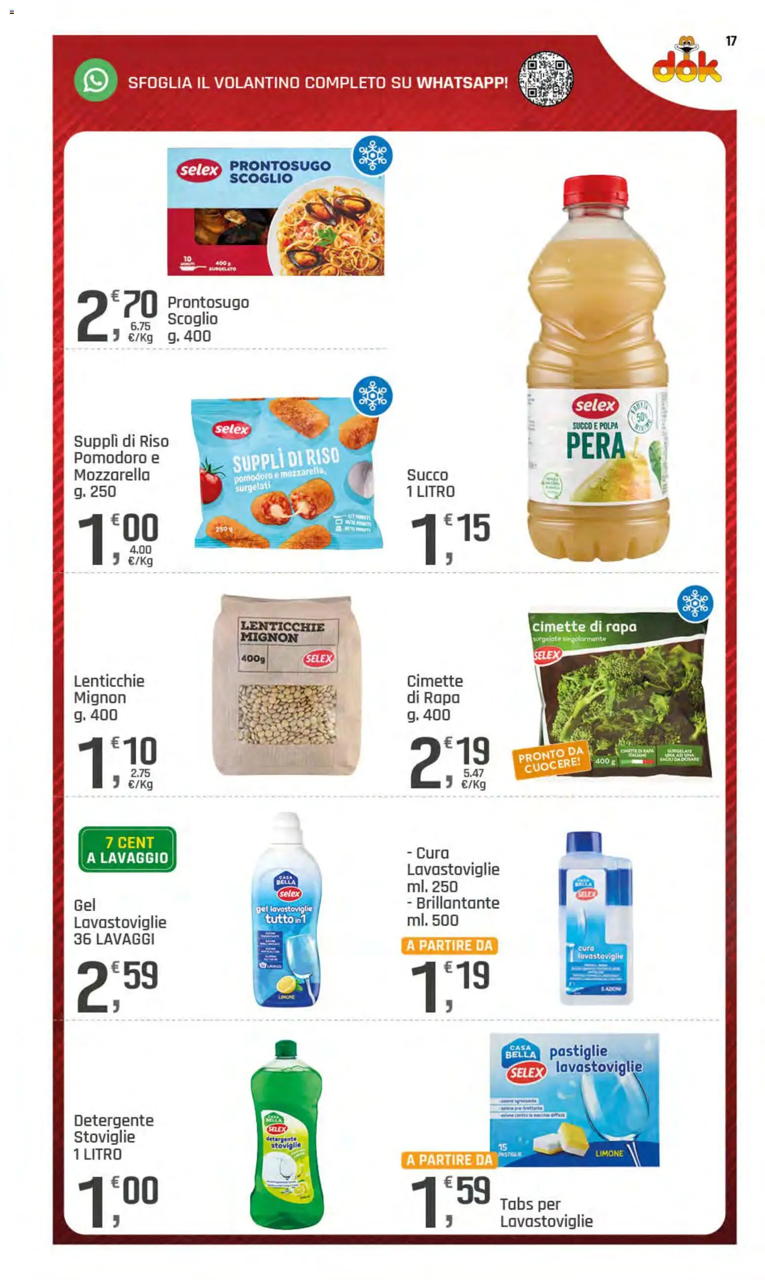 Volantino DOK del 11.06.2026 | Pagina: 17 | Prodotti: Succo, Riso, Limone, Pera