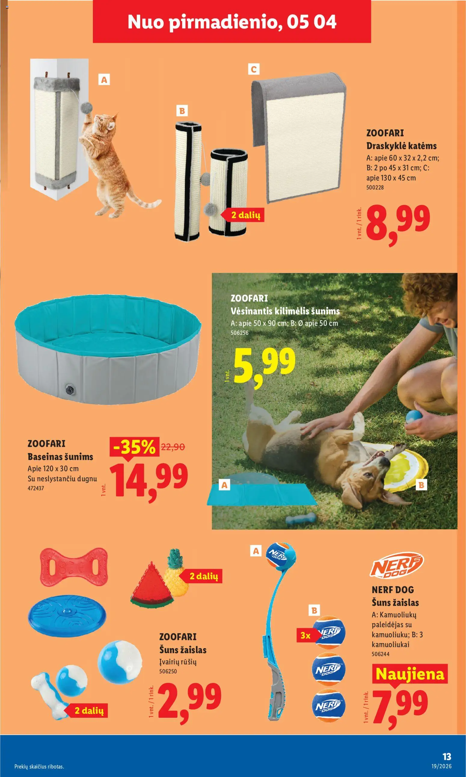 LIDL akcijos nuo 04.05.2026 | Puslapis: 13 | Prekių: Kilimėlis