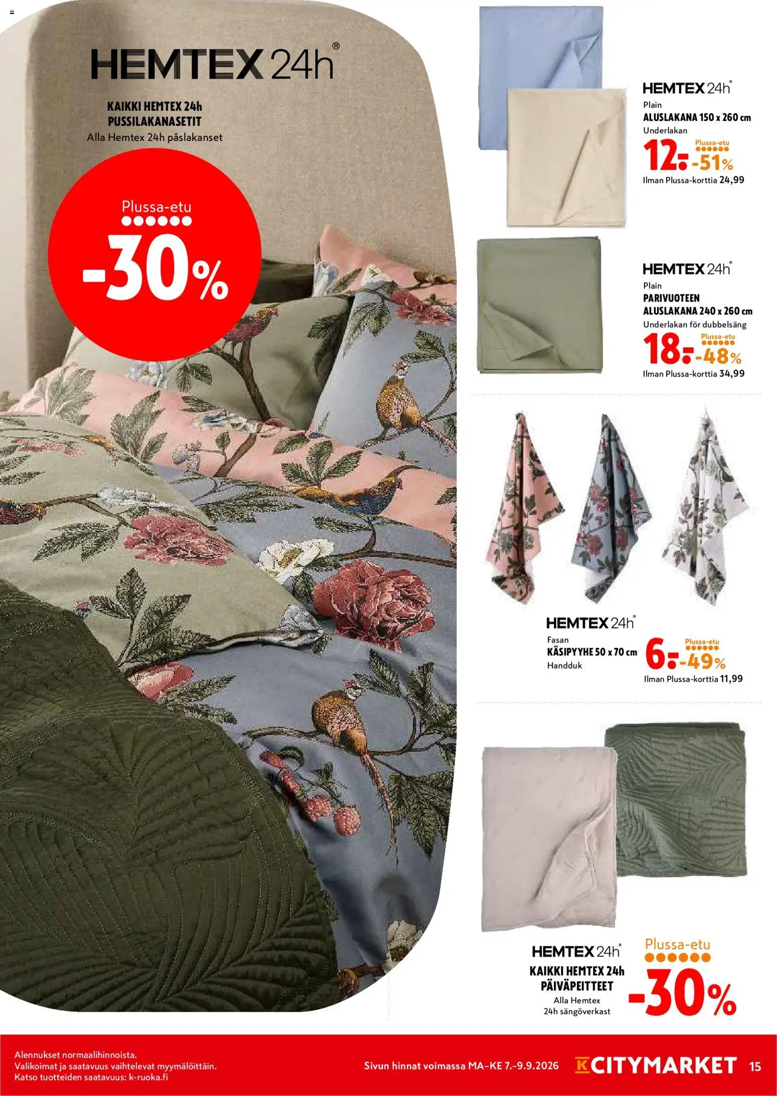 K-Citymarket tarjoukset – voimassa 07/09/2026 alkaen | Sivu: 15