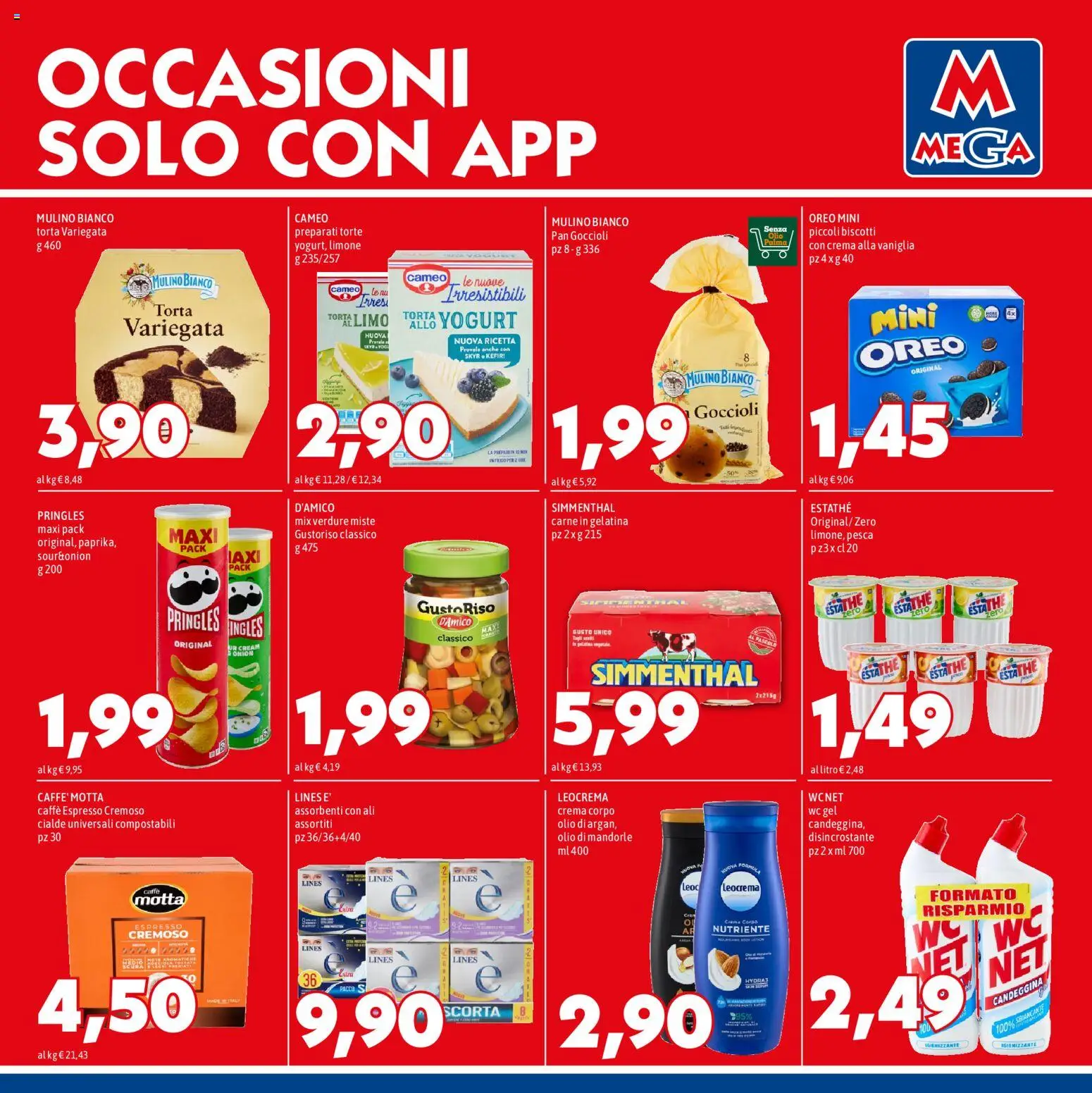 Volantino Mega del 20/08/2026 | Pagina: 8 | Prodotti: Yogurt, Verdure, Skyr, Torta