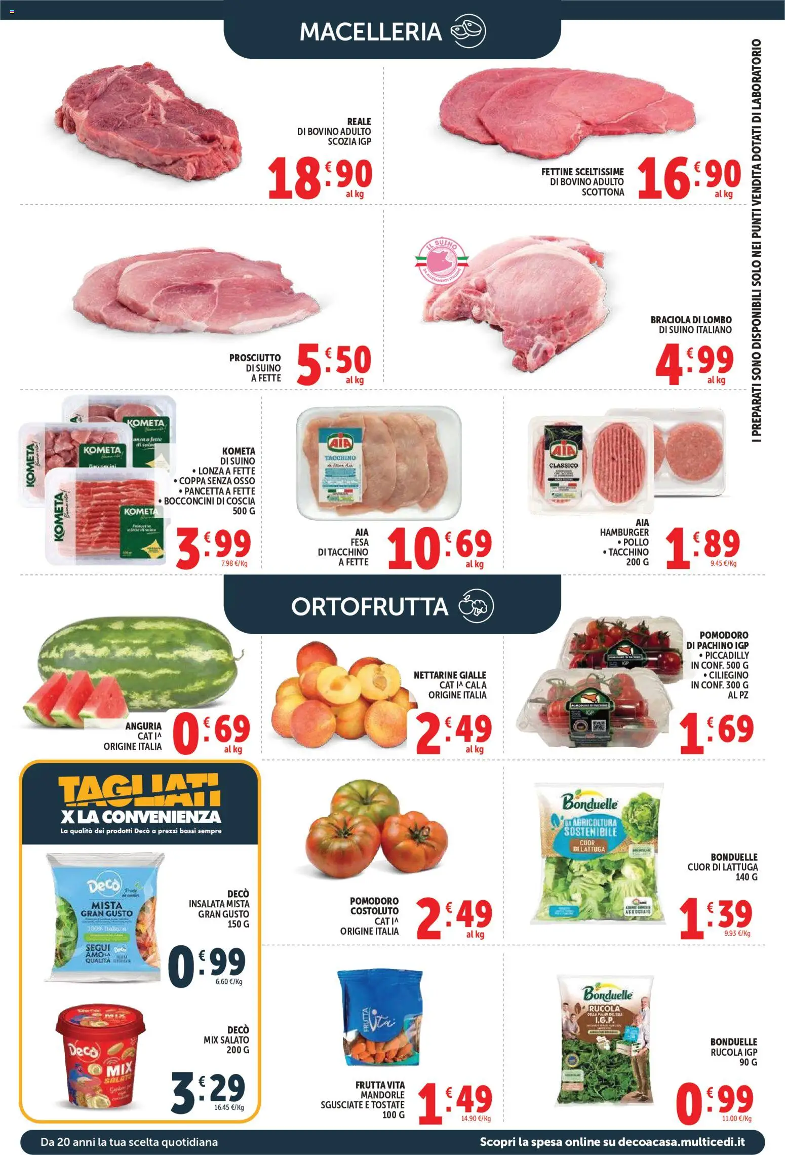 Volantino Decò del 08.06.2026 | Pagina: 4 | Prodotti: Pollo, Tacchino, Pomodoro, Prosciutto