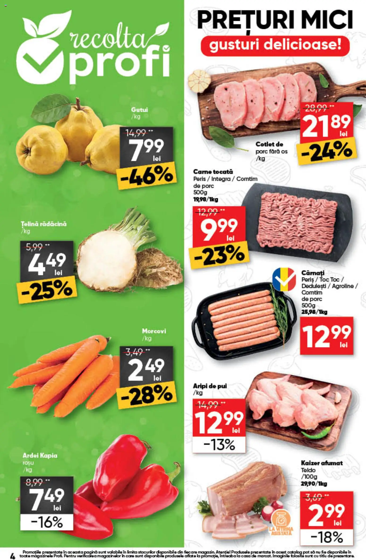 Noul catalog Profi – valabil de la 01.10.2026 | Pagină: 4 | Produse: Pui, Țelină, Ardei, Morcovi