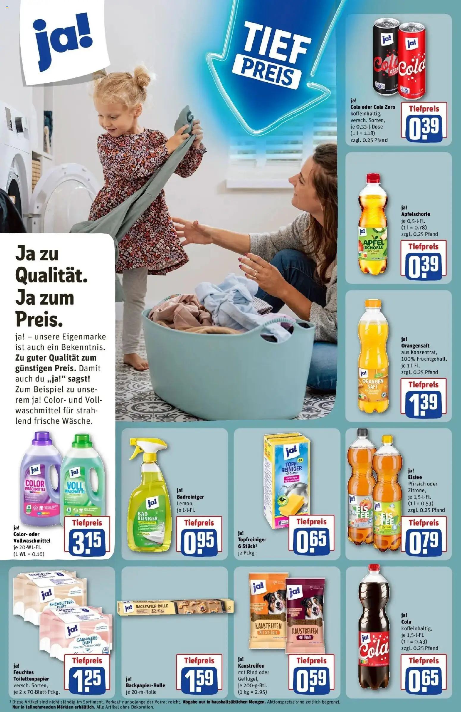REWE Prospekt ab 21.09.2026 zum Blättern » Angebote | Seite: 20 | Produkte: Cola, Äpfel, Waschmittel, Toilettenpapier