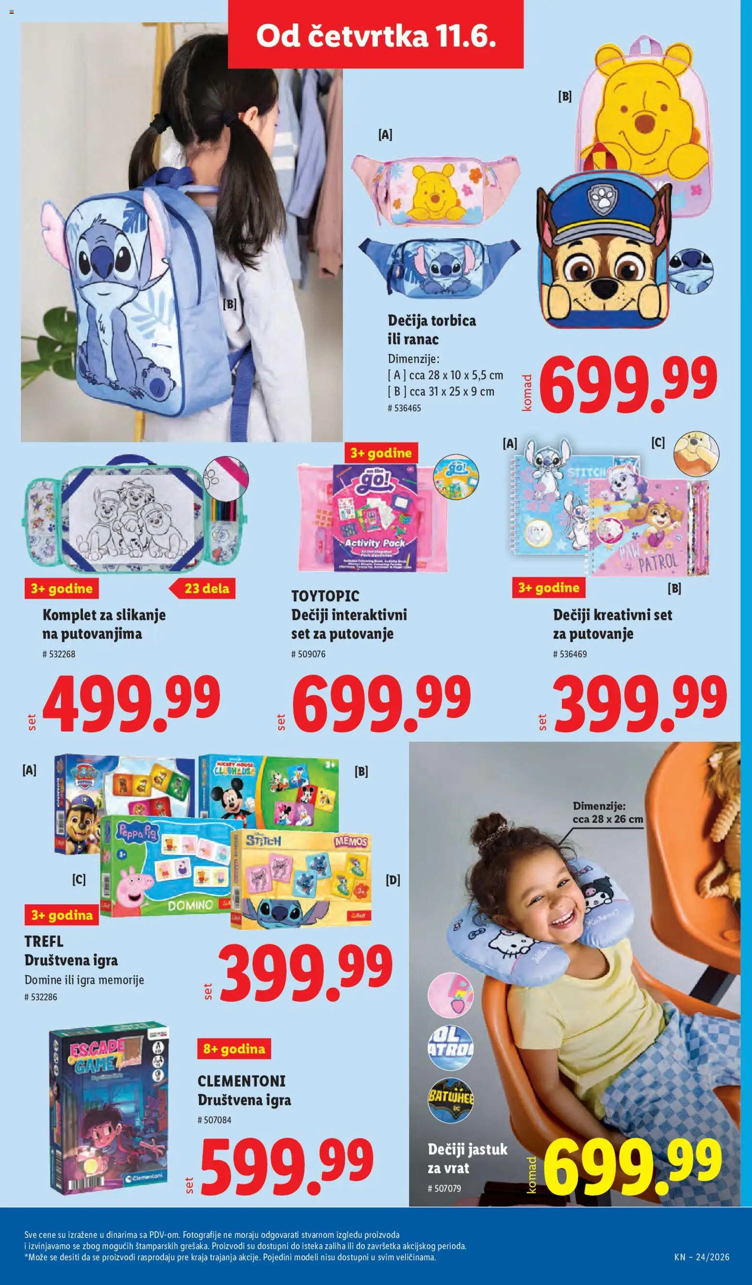 Lidl katalog - važi od 11.06.2026 | Strana: 69 | Proizvode: Ranac, Jastuk