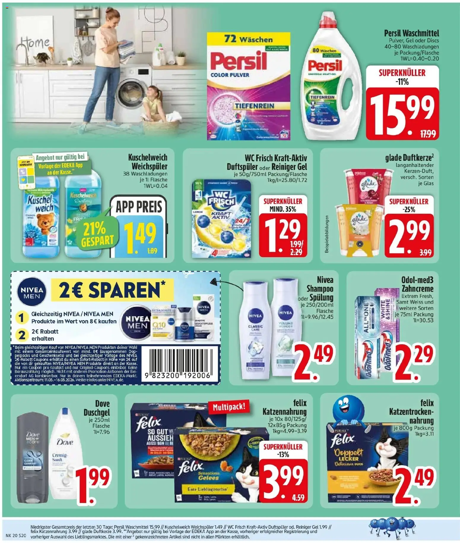 Edeka prospekt Murnau	 – gültig ab 10.05.2026 | Seite: 22 | Produkte: Kuschelweich, Spülung, Weichspüler, Persil