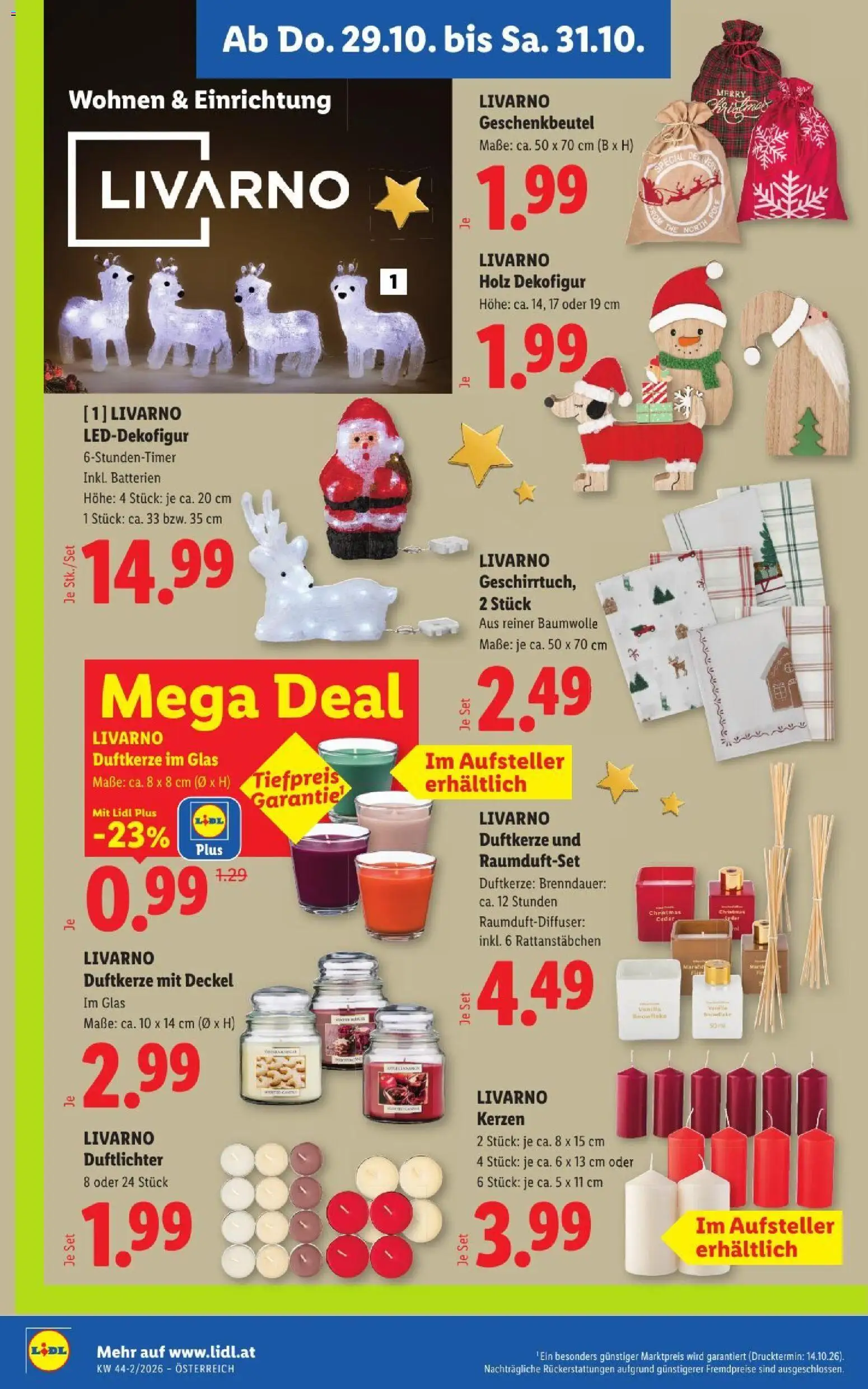 Lidl Flugblatt gültig ab 29.10.2026 | Seite: 22 | Produkte: Kerzen