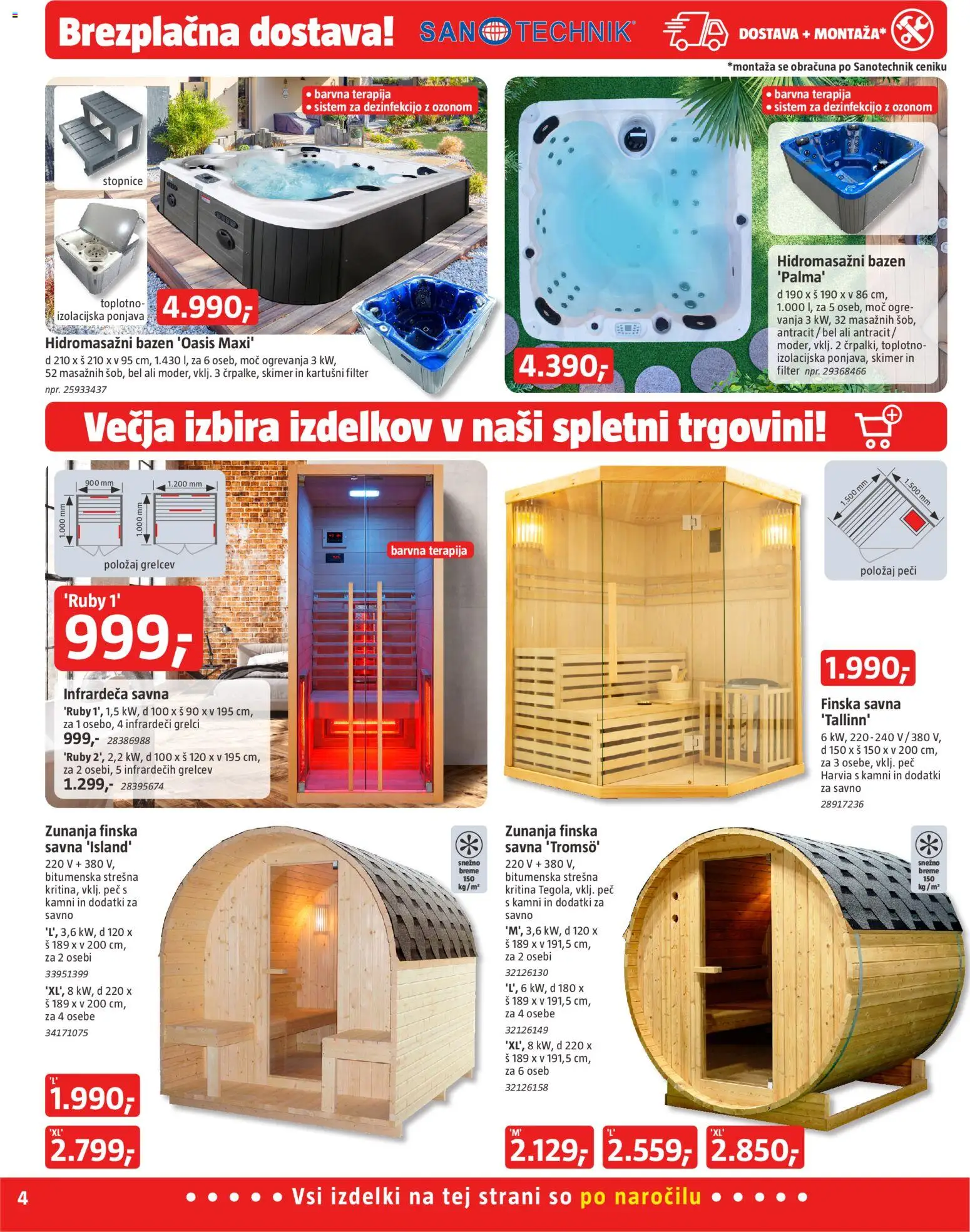 Novi Bauhaus katalog ponudbe – veljaven od 16.09.2026 | Stran: 4 | Izdelki: Bazen, Stopnice