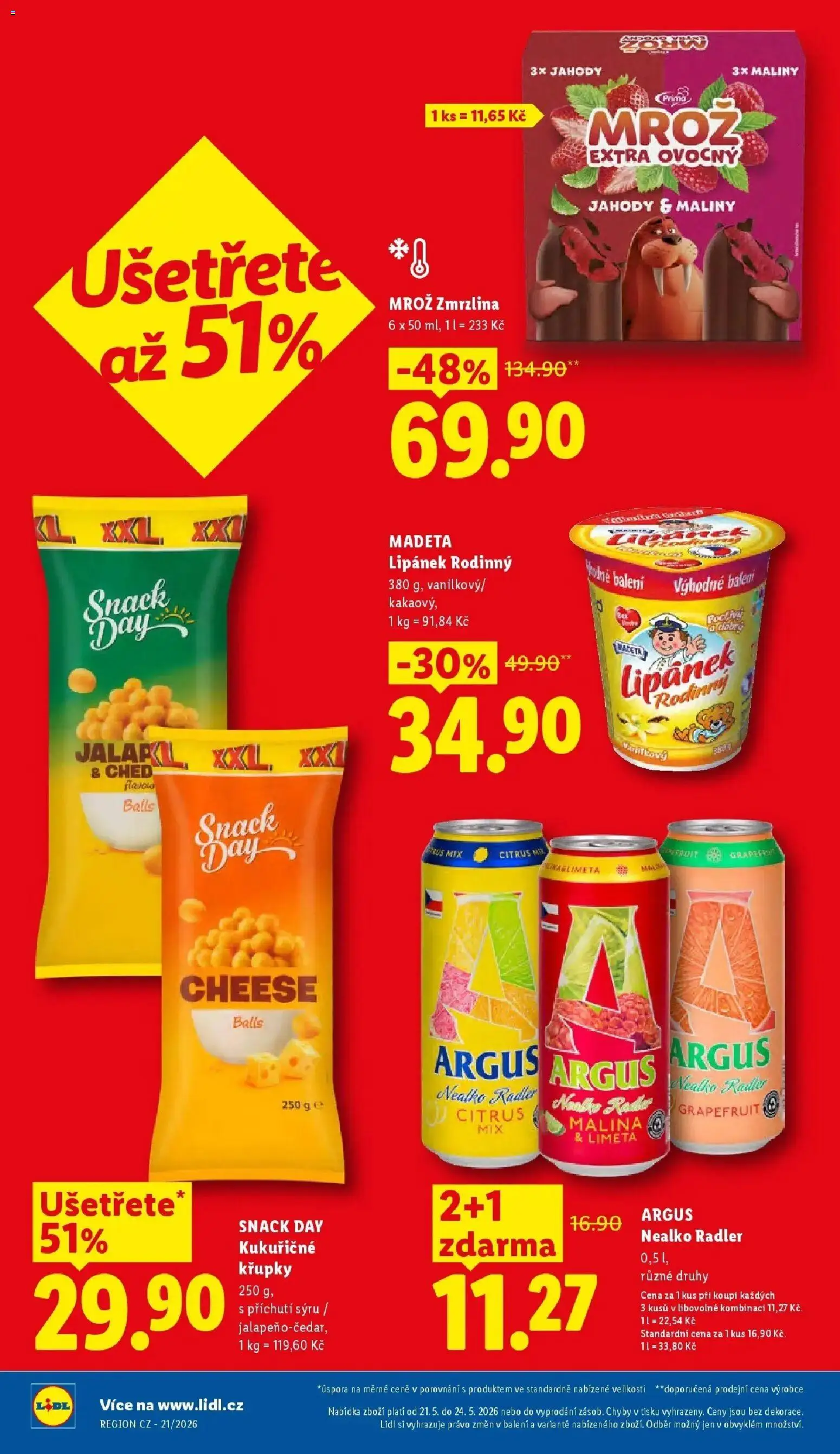 Lidl aktuální leták od 21.05.2026 | Strana: 2 | Produkty: Jahody, Argus, Maliny, Křupky