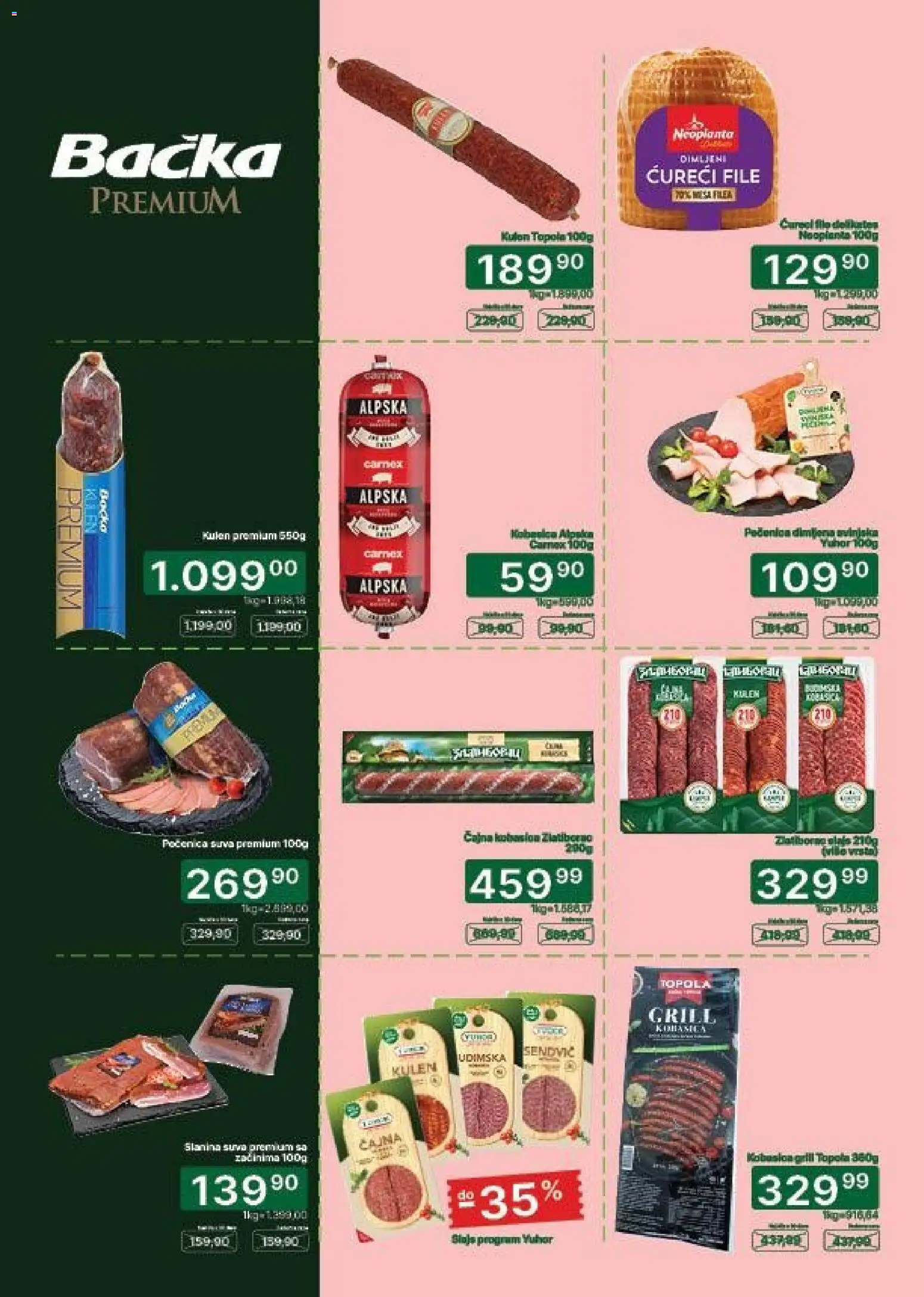 Univerexport katalog - važi od 17.08.2026 | Strana: 5 | Proizvode: So, Kulen, Ćureći file, Slanina