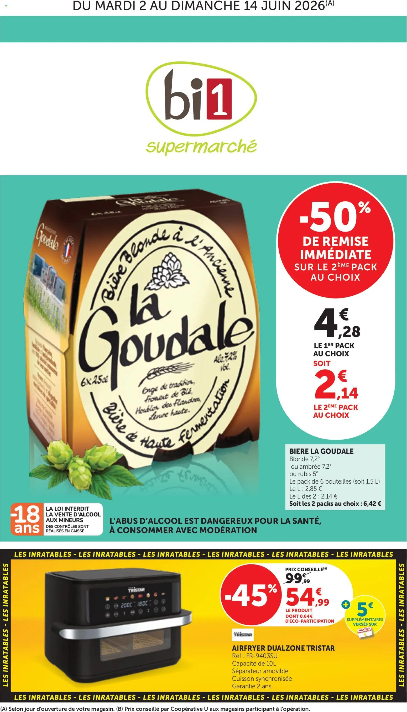 {H1} | Page: 1 | Produits: Goudale, Bière