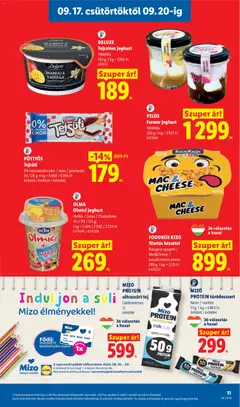Lidl akciós újság - amely érvényes a következő dátumtól: 2026.09.17. | Oldal: 11