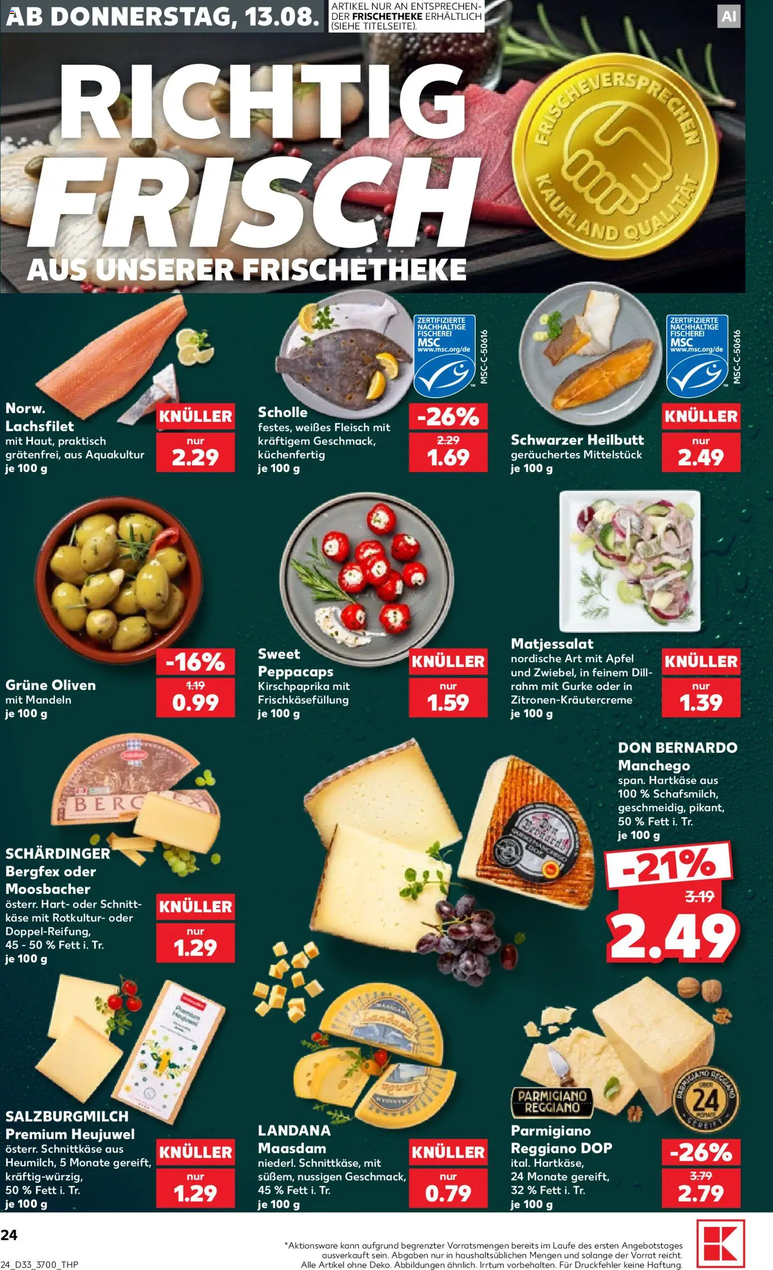 Kaufland Prospekt Rostock – gültig ab 13.08.2026 | Seite: 24 | Produkte: Äpfel, Mandeln, Dill, Fleisch