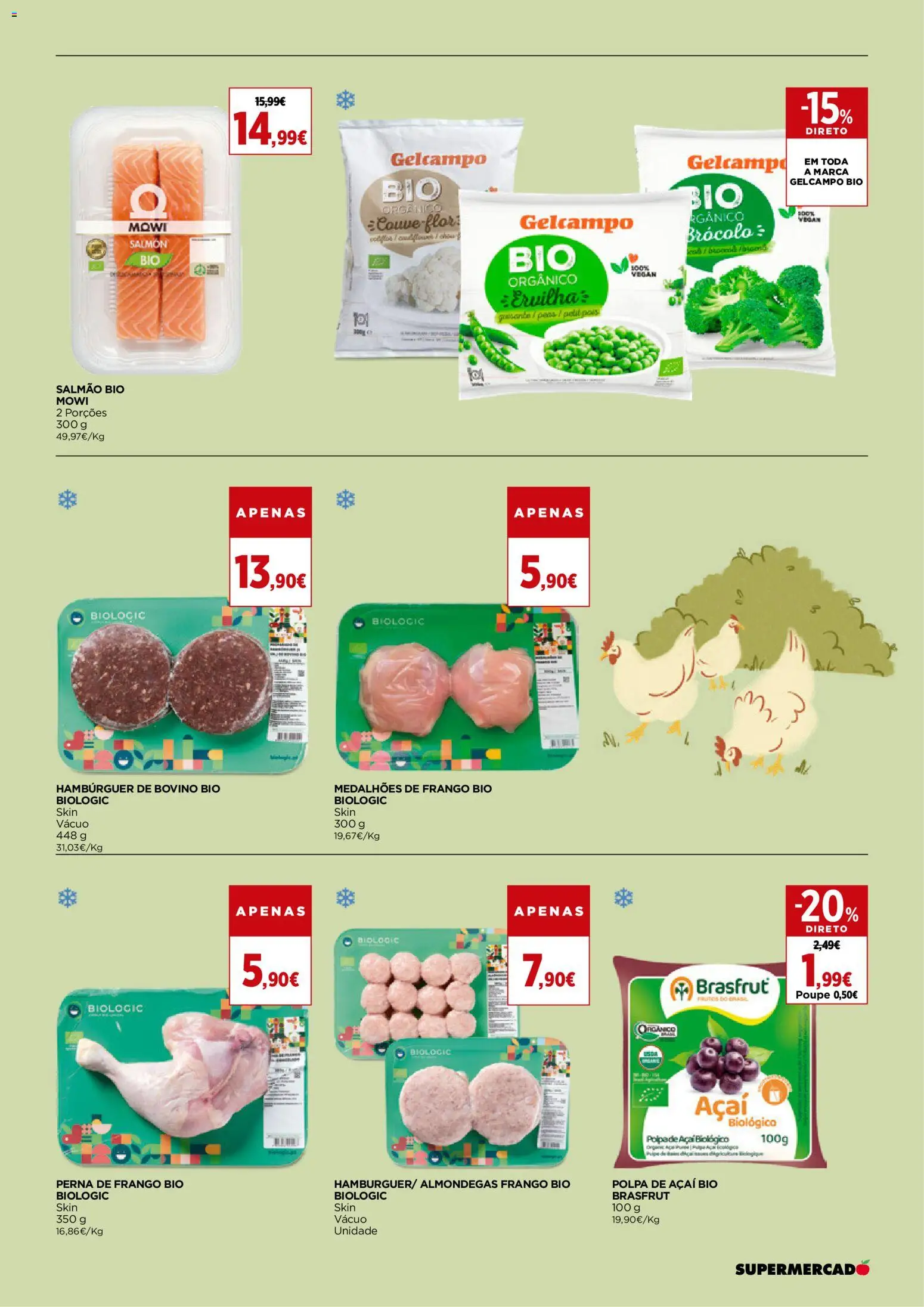 El Corte Ingles folheto │ válido de 24/07/2026 | Página: 5 | Produtos: Açai, Frango, Hambúrguer, Salmão