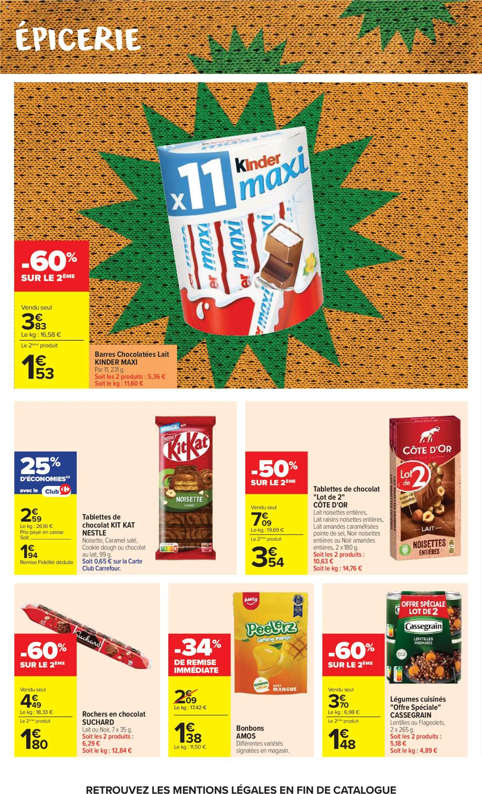 {H1} | Page: 34 | Produits: Mangue, Noisette, Bonbons, Amandes