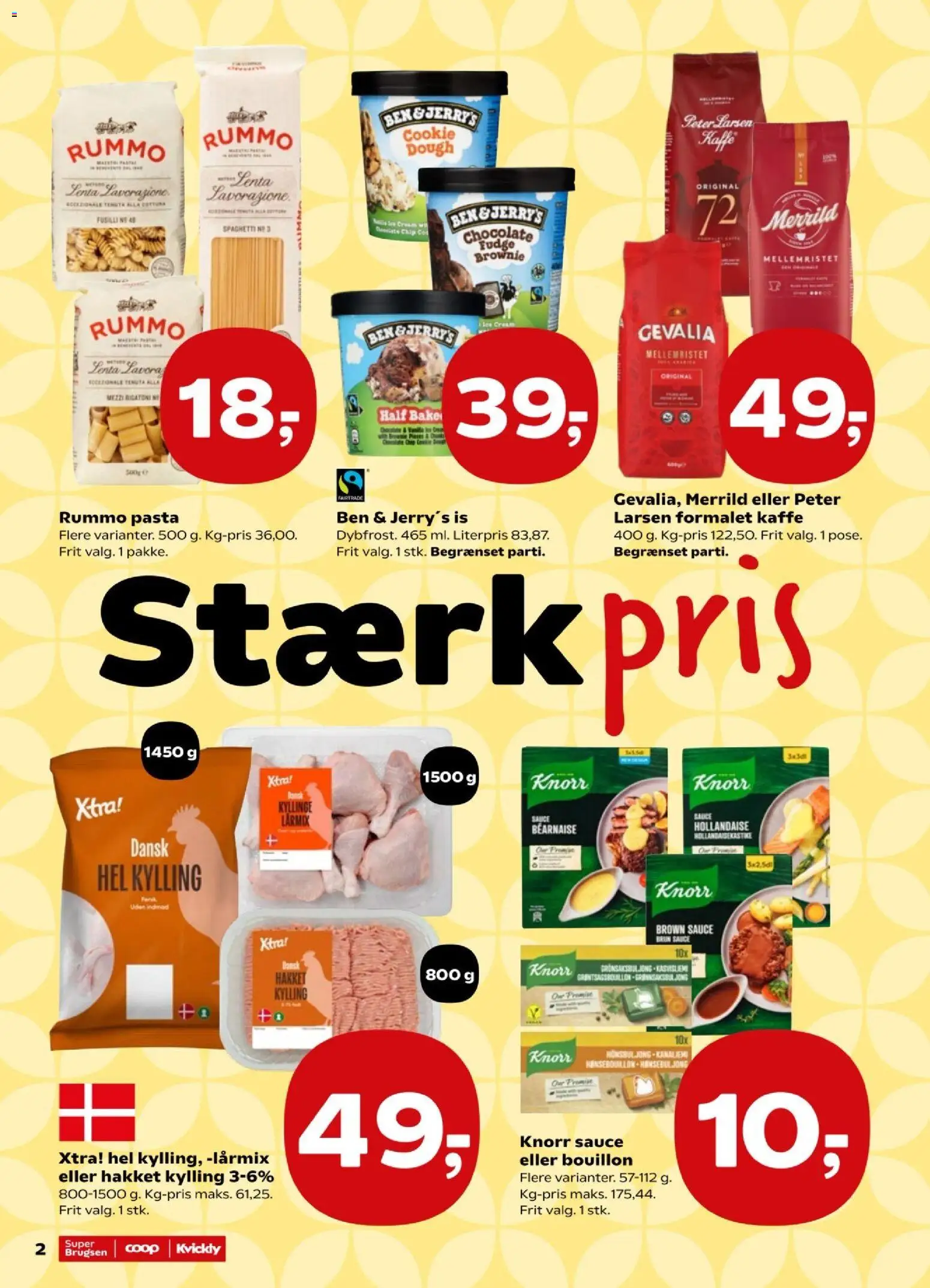 Super Brugsen tilbudsavis – gyldig fra 12.06.2026 | Side: 2 | Produkter: Bouillon, Spaghetti, Pasta, Is