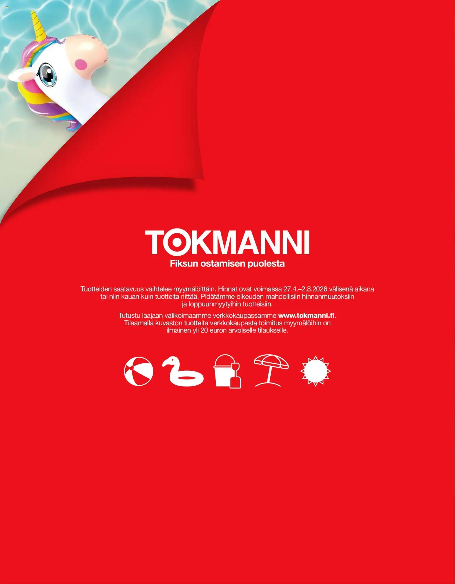 Tokmanni - Kesälelukuvasto 2026 – voimassa 27/04/2026 alkaen | Sivu: 32