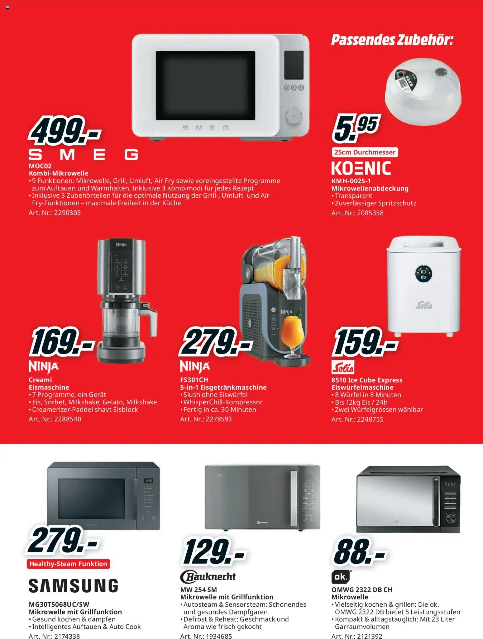 Media Markt aktionen – gültig ab 23.08.2026 | Seite: 20 | Produkte: Eis, Samsung, Mikrowelle