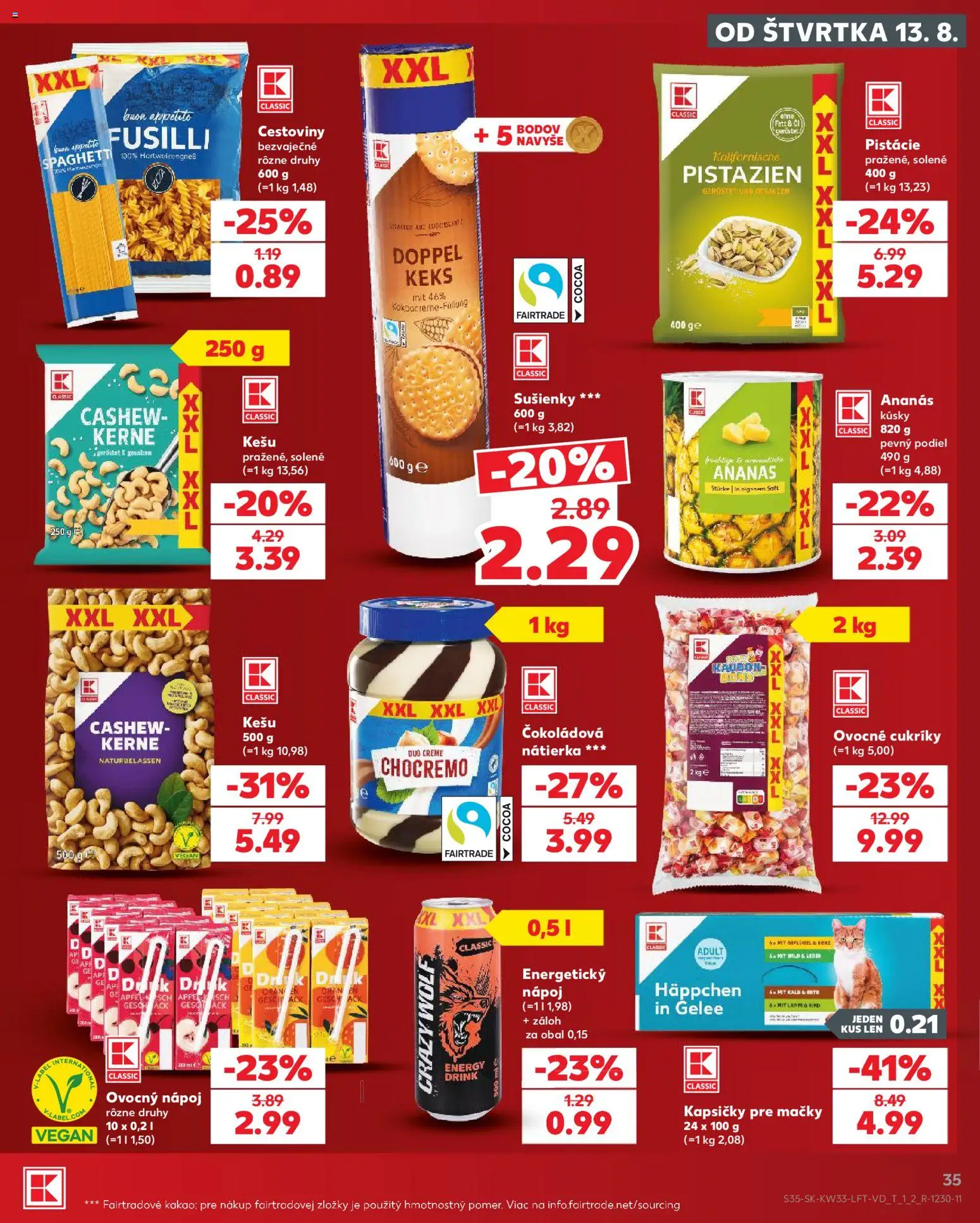 Nové Kaufland akcie – leták je platný od 13.08.2026 | Strana: 35