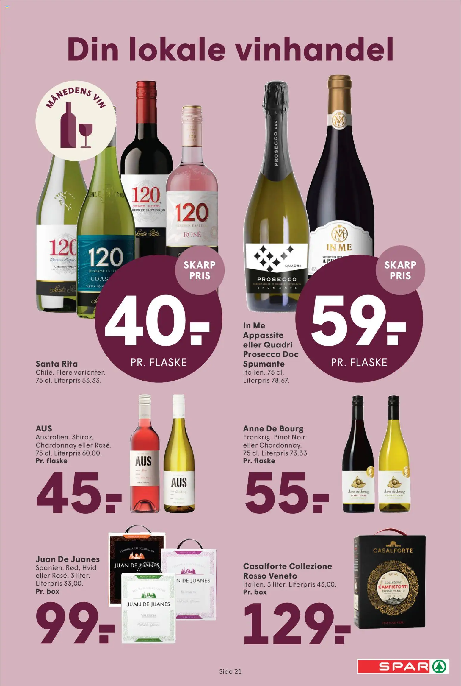 Spar tilbudsavis – gyldig fra 14/08/2026 | Side: 22 | Produkter: Vin