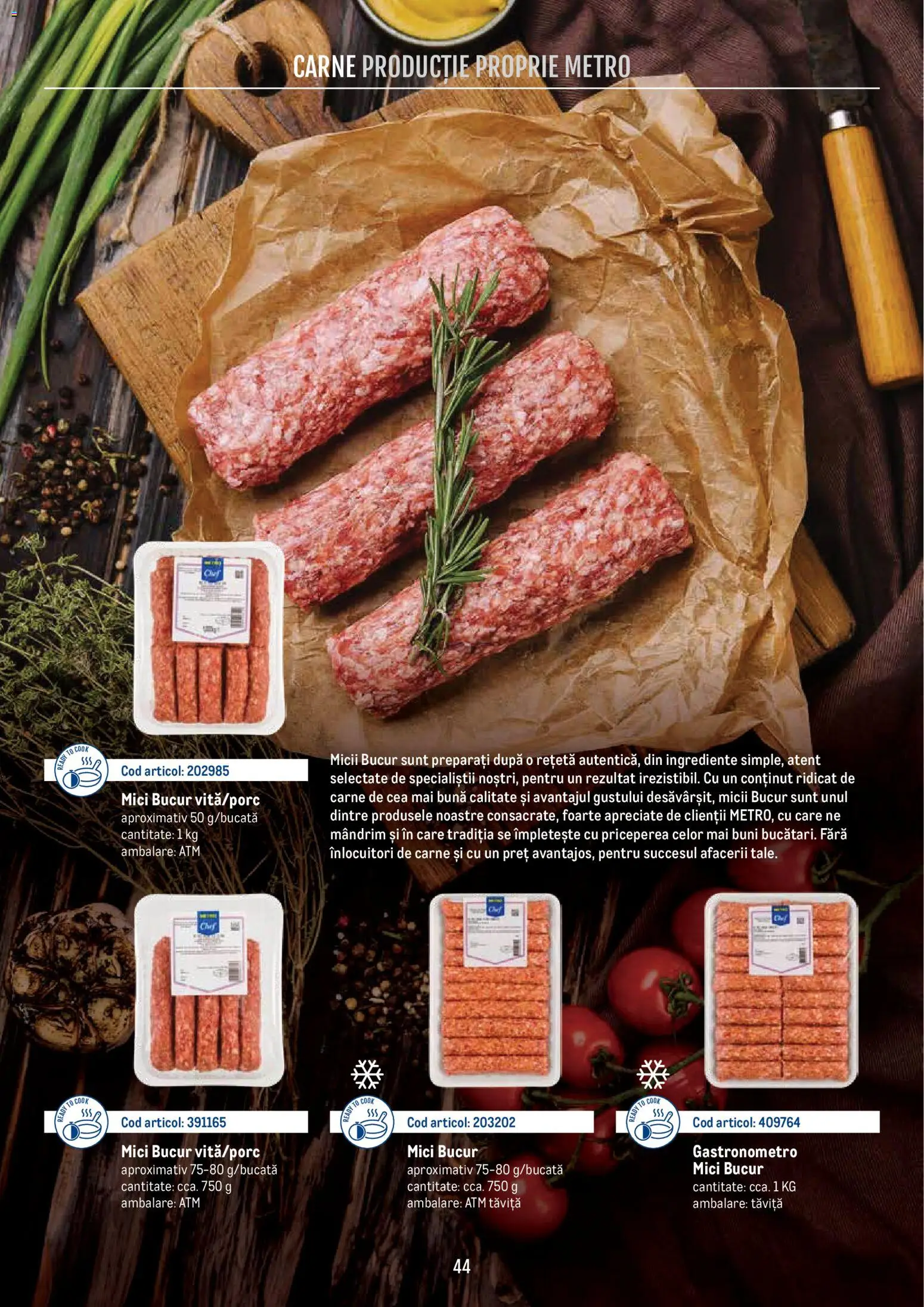 Noul catalog Metro – valabil de la 21.04.2026 | Pagină: 44 | Produse: Mici
